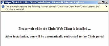 Using Bookmarks Step 3 The Citrix Web Client