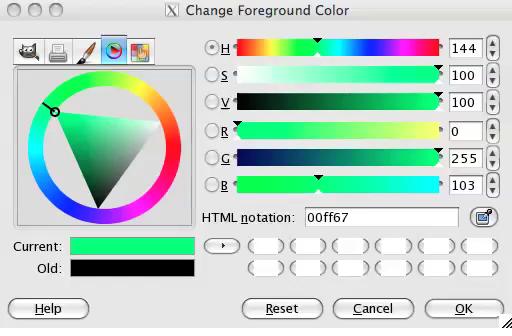 RGB vs HSV Gimp Color