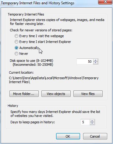 To change Microsoft Internet Explorer settings: 1. Launch Internet Explorer. 2. From the Tools menu, click Internet Options to open the Internet Options dialog box. 3.