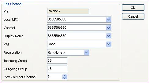 1.7.4. SIP Line - VoIP Tab Select the VoIP tab.