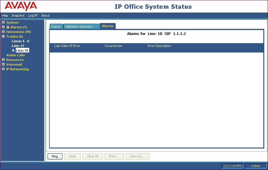 1.11.2. System Monitor The System Monitor application can also be used to monitor and troubleshoot IP Office. System Monitor can be accessed from Start Programs IP Office Monitor.