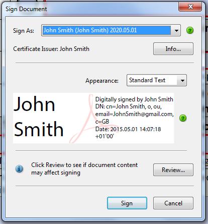 16 5. You have now generated a digital signature click
