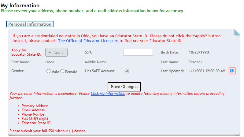 How do I request an Educator State ID online?