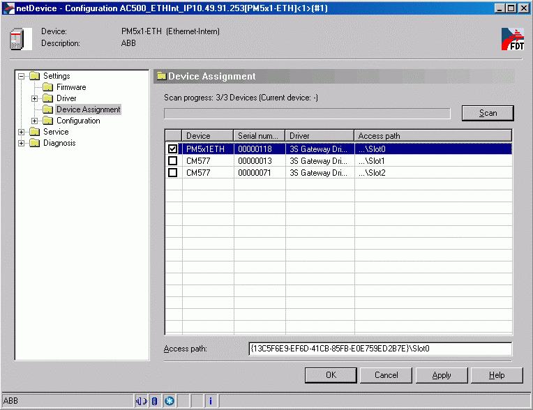 The configuration tool SYCON.net now searches for Ethernet couplers, which are attached at the given interface.