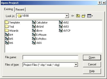 14 Giáo trình Visual Basic 6.0 Lưu ý: VB chỉ nhắc đặt tên khi ghi Project lần đầu tiên 4.