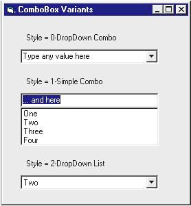 Giáo trình Visual Basic 6.0 III. COMBOBOX Là đối tượng điều khiển kết hợp giữa textbox và listbox.