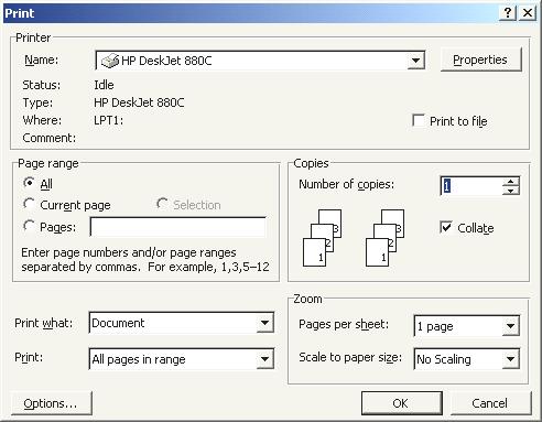 Giáo trình Visual Basic 6.0 3 Hình 1.3: Hộp thoại Print với các đối tượng TextBox, Label, ComboBox III.