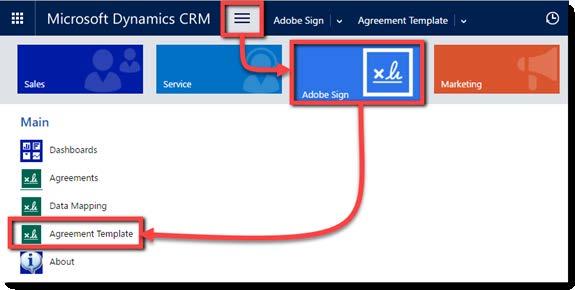 Agreement Template As an Adobe Sign Admin in the Dynamics environment, you have authority to create a customizable Agreement template for pre-populating the required fields on the Agreement form, and