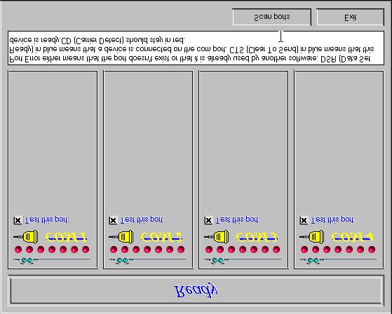 USING MODEM STATION Using Detect New Modems 1. Click Detect New Modems to bring up the following screen. 2.
