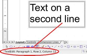 Figure 17: Changing text properties After choosing the Text icon, you can also draw a frame with the mouse to contain future text. You can move the frame only after typing some text in it.