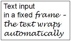 However, you can just as when editing any other text insert your own line breaks, begin new paragraphs, or change any of the text properties.