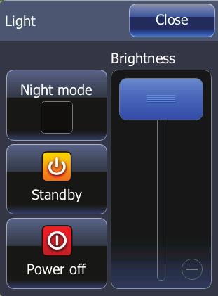 A night mode which optimizes the color palette for low light conditions, is included. ¼¼ Note: Details on the chart may be less visible when Night mode is selected!