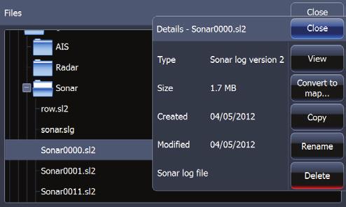 Converting files To create a StructureMap file you must convert a structure sonar log (.sl2) file to StructureMap format (.smf ).