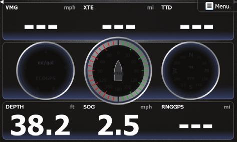 The instrument panel displays data on dashboards, and you can define up to ten dashboards within the instrument panel.