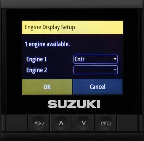 If you are only setting up the C10 for a single engine, you do not need to make any changes on this screen. Select OK and press Enter.