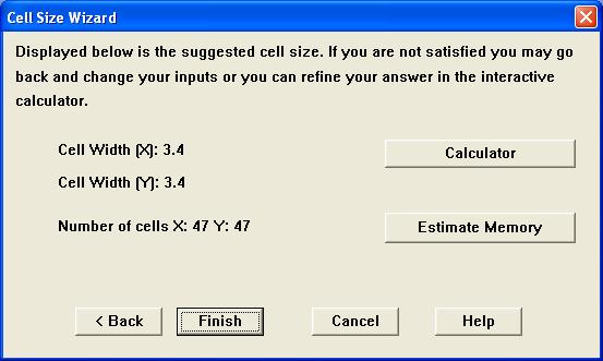 Chapter 4 Determining Cell Size 11 Click on the Next button to continue. The suggested cell dimensions are displayed, 3.4 mils by 3.4 mils for the cell size. This would make the trace width 10.2 mils.