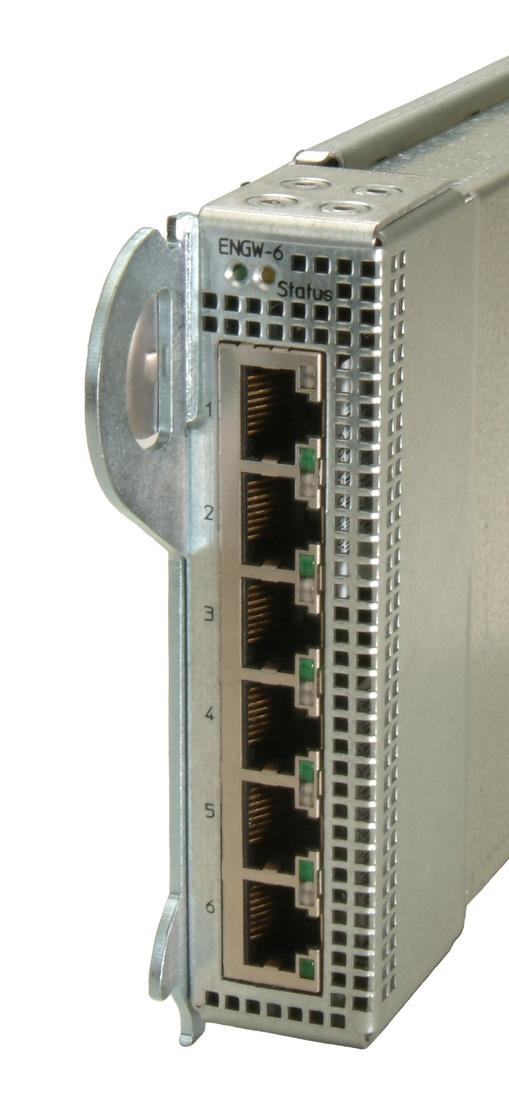 Connecting Network Devices Chapter 2 Using the Ethernet Gateway Hardware Figure 2-4 Removing an Ethernet Gateway Lever Step 5 Step 6 Pull the lever towards you.