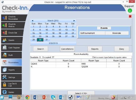Three easy ways to make a reservation Click Reservations.