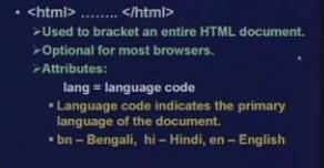 9 Structural HTML tags So here we first look at the different html tags with respect to their functionality. First we talk about the tags which define the structure of the document.