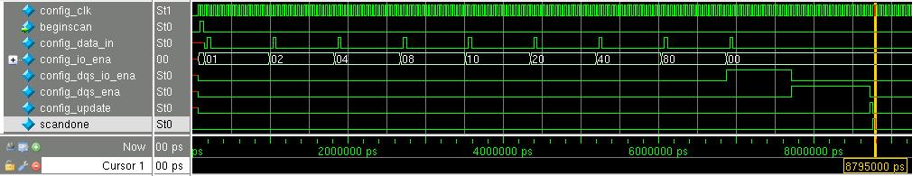 UG-01089 2017.05.08 DQS Write Operation 85 Figure 49: Dynamic Configuration Waveform Because the enable_driver signal is asserted at 8.