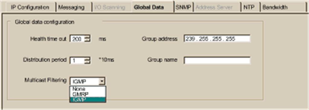Access the Global Data To set Global Data: Step Action 1 Access the module configuration screen.