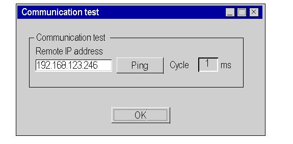 TSX P57 6634/5634/4634 Testing TCP/IP Communications with the Ping Request Procedure Use this