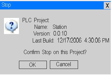 2 Click the PLC\Transfer Project to PLC tab to bring up the Transfer Project to PLC dialog box.