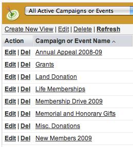 Naming - Each campaign or event should have a unique name, however it is helpful for reporting purposes to have similar names for campaigns and events you wish to compare.