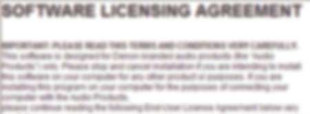 terms in the license agreement.