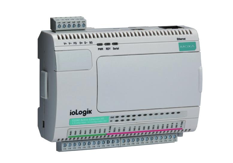 With built-in Click&Go intelligence, the iologik E2200 can be configured for simple outputs paired up with simple input triggers without the need for a PC controller.