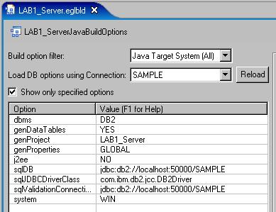 Build Parts Build Descriptor Editor Visible options can be filtered By target system By intended use of descriptor Basic vs.