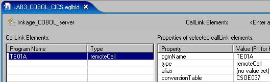 Build Parts Linkage Options There are linkage option elements calllink Linkage information used for a given call to another program