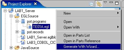 Generation Default Build Descriptors There are two generate menu items Generate with wizard Wizard