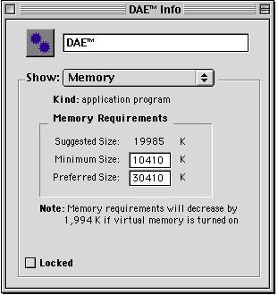 Allocating Additional Memory to DAE (Macintosh Only) If you plan to use a large number of TDM plugins in addition to the DigiRack TDM plug-ins included with Pro Tools, allocating additional memory to