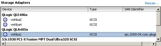 Chapter 6 Configuring Storage When you configure iscsi initiators for your ESX Server 3 system, check whether the iscsi storage supports CHAP and if it does, make sure to enable it for your