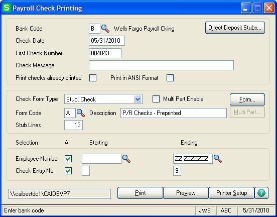 Customizing Forms NOTE This feature is available only if the applicable graphical forms check box is selected on the Forms tab in the module's setup Options window.
