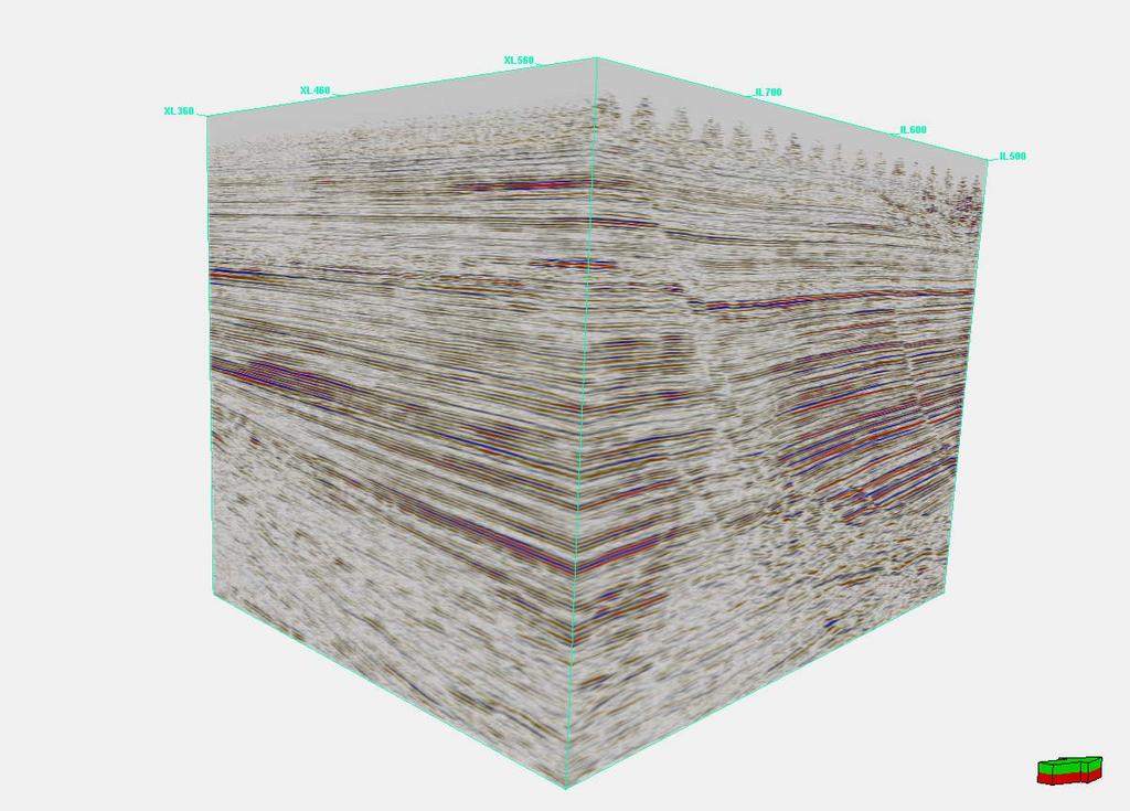 Creating a Flattened Volume Insert a Flattened Volume Petrel versions 0 and after allow the user to flatten entire volumes. This is a new and very useful addition to the Petrel visualization tools.
