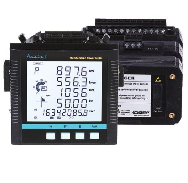 I/O MODULES INCLUDE AXM-IO1 6 digital inputs, 24Vdc power for inputs, 2 relay outputs COMMUNICATION AXM Modules are designed for use with Acuvim II meters, expanding the communications capabilities