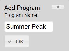 2. In the My Programs section of the Program Management page, click the +Add Program button 3. A pop-up window titled Add Program is displayed.