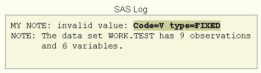 when you specify a variable in the PUT statement, only its value is written to the log.