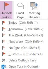 OneNote Outlook Tasks Create Outlook Task within OneNote and it appears in Outlook.
