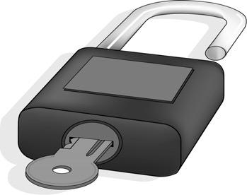 Insert a locking device (such as a Kensington lock) into the security slot. 2. Turn the locking device clockwise 90 degrees.