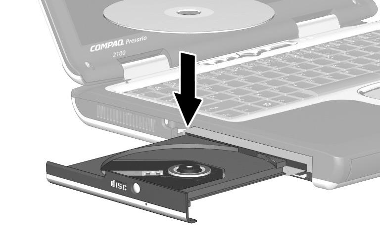 Using the CD or DVD Drive CD or DVD Drive In this section, you will learn how to insert and remove CDs and DVDs.