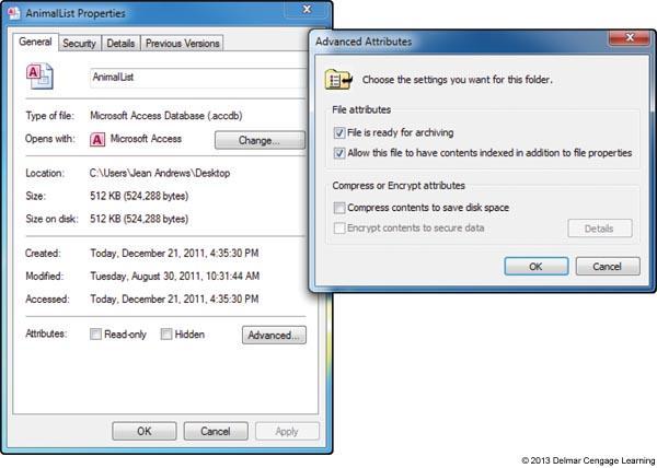 Change File or Folder Attributes Change file attributes Right-click a file or folder and select