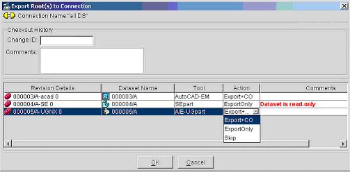 The system begins the analysis process to determine what files to export and to check for errors. Before exporting any files, the system analyzes each dataset.