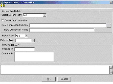 Importing and exporting assemblies 4. Select an existing connection or create a new connection.
