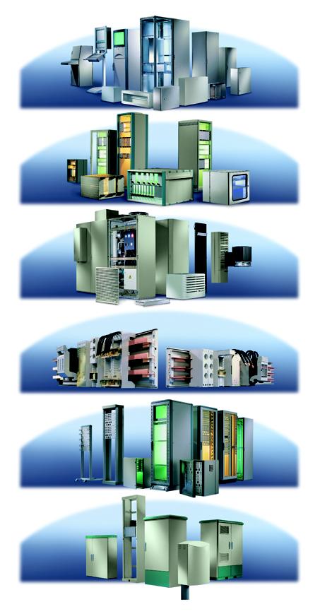 Industrial Enclosure Systems 19 Electronic Components Enclosure Climate Control Busbar Power Distribution Data Communications & Networking Products Telco & Wireless Outdoor Enclosures In USA: Rittal
