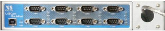 2 Introduction 2.2.6. USB-16COM Plus There is a special 19-inch mounting kit for two USB-COM Plus models. It results in a device with 16 serial ports, connected via the USB-Out port.