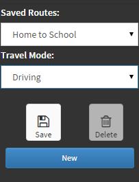Select the travel mode from the Travel Mode drop down list which is below Saved
