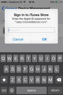 You need to enter their Apple account password to access itunes store. The App will be installed.